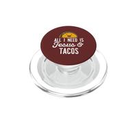 Tout CE Dont J'Ai Besoin, C'est DE JÉSUS ET DE Tacos, Un mème chrétien Amusant PopSockets PopGrip pour MagSafe