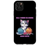 Tout ce Dont J'Ai Besoin, C'est de la Laine et des Chats, du Crochet, du Tricot, de la Maman Coque pour iPhone 11 Pro Max