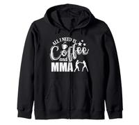 Tout ce Dont J'Ai Besoin, C'est du café et des Arts Martiaux Mixtes MMA Sweat à Capuche