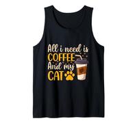 Tout ce Dont J'Ai Besoin C'est du café et Mon Chat, du café Débardeur