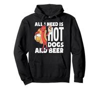 Tout ce Dont J'Ai Besoin, C'est d'un Amateur de Hot Dogs et de bières Sweat à Capuche