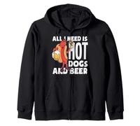 Tout ce Dont J'Ai Besoin, C'est d'un Amateur de Hot Dogs et de bières Sweat à Capuche