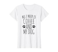 Tout ce Dont J'Ai Besoin, C'est d'un café et de Mon Chien T-Shirt Graphique avec Valeur