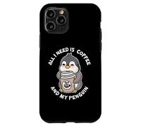 Tout ce Dont J'Ai Besoin, C'est d'un café et de Mon Pingouin Funny Seabird Emperor Men Coque pour iPhone 11 Pro