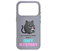 Tout ce Dont J'Ai Besoin, C'est d'un café et d'un Lecteur de Crime Douillet et mystérieux Coque pour iPhone 17 Pro