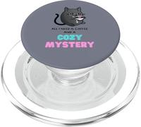 Tout ce Dont J'Ai Besoin, C'est d'un café et d'un Lecteur de Crime Douillet et mystérieux PopSockets PopGrip pour MagSafe