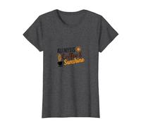 Tout ce Dont J'Ai Besoin, C'est d'une Amoureuse du café et du Soleil T-Shirt, Femme, Chiné Foncé, S