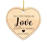 Tout Ce Dont Tu As Besoin, C'est d'amour Pendentif De Noël Mignon Ornement Suspendu avec Ficelle Décoration De Noël A Suspendre pour Mariage Salon Jardin