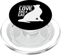 Tout ce Dont tu as Besoin C'est de l'amour et d'un Chat PopSockets PopGrip pour MagSafe