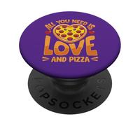 Tout ce Dont Vous Avez Besoin, C'est d'amour (et de Pizza) PopSockets PopGrip Adhésif