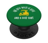 Tout ce dont vous avez besoin, c'est d'amour et d'un design de voiturette de golf PopSockets PopGrip Adhésif