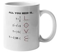 Tout ce dont vous avez besoin, c'est d'amour. Tasse-cadeau de café et de thé de mathématiques pour assistant mathématique, génie, geek, nerd, mathématicien, analyste, étudiants, professeurs, instructe