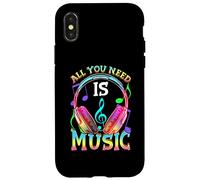 Tout ce Dont Vous Avez Besoin, C'est de la Musique, des écouteurs DJ Producer à l'arrière Coque pour iPhone X/XS
