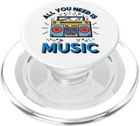 Tout ce Dont Vous Avez Besoin, C'est de la Musique, pour Hommes, Femmes, Musique rétro des années 80 et 90 PopSockets PopGrip pour MagSafe
