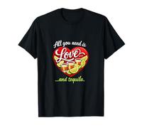 Tout ce Dont Vous Avez Besoin, C'est de l'amour et de la Tequila Party Crew Art T-Shirt