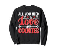 Tout ce Dont Vous Avez Besoin, C'est de l'amour et des Biscuits, Un Noël drôle Sweatshirt