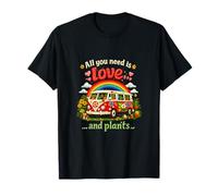 Tout ce Dont Vous Avez Besoin, C'est de l'amour et des Plantes | Cottagecore Art T-Shirt