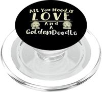 Tout ce Dont Vous Avez Besoin C'est de l'amour et d'un Goldendoodle PopSockets PopGrip pour MagSafe