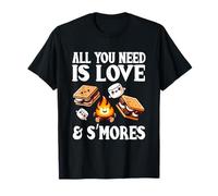Tout ce dont vous avez besoin, c'est d'un câlin de groupe Love & S'mores Camping Adventure T-Shirt