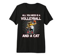 Tout ce Dont Vous Avez Besoin, C'est Le Volleyball et Un Chat de volleyballer T-Shirt Haut de Gamme