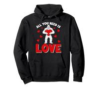 Tout ce Dont Vous Avez Besoin, C'est Love Bigfood Valentines Funny Design Sweat à Capuche