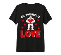 Tout ce Dont Vous Avez Besoin, C'est Love Bigfood Valentines Funny Design T-Shirt Haut de Gamme