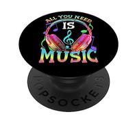 Tout ce Dont Vous Avez Besoin est de la Musique, des Casques de DJ - producteur Amateur de Musique PopSockets PopGrip Adhésif