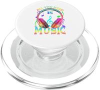 Tout ce Dont Vous Avez Besoin est de la Musique, des écouteurs DJ - Producteur Amateur de Musique PopSockets PopGrip pour MagSafe