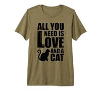 Tout ce Dont Vous Avez Besoin est l'amour et Un Chat T-Shirt Haut de Gamme