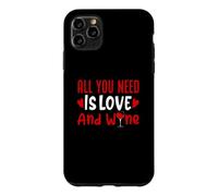 Tout ce Dont Vous Avez Besoin Love and Wine Heart Valentine Funny Alcohol Coque pour iPhone 11 Pro Max