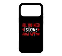 Tout ce Dont Vous Avez Besoin Love and Wine Heart Valentine Funny Alcohol Coque pour iPhone 17 Pro Max