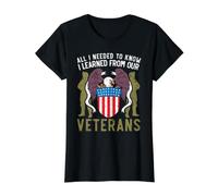 Tout ce Que Je devais Savoir, J'Ai appris du Veterans Memorial Day T-Shirt Graphique avec Valeur