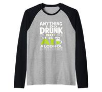 Tout ce Que Je Fais en état d'ivresse, ce n'est Pas Moi AI Alcohol Intelligence Manche Raglan