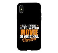 Tout ce Que Je Veux, C'est Regarder Le Film en Version Originale Coque pour iPhone X/XS