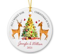 Tout Ce Que Je Veux C'est Toi Pendentif De Noël Créatif Décoration De Noël A Suspendre Mignon Ornement Suspendu pour Maison Fête Jardin