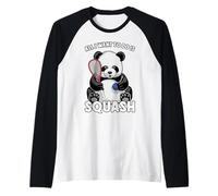 Tout ce Que Je Veux Faire, C'est Jouer à Panda Squash avec Un Ours Mignon Manche Raglan