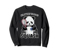 Tout ce Que Je Veux Faire, C'est Jouer à Panda Squash avec Un Ours Mignon Sweatshirt