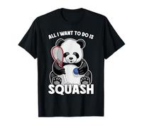 Tout ce Que Je Veux Faire, C'est Jouer à Panda Squash avec Un Ours Mignon T-Shirt