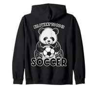 Tout ce Que Je Veux Faire pour Panda Soccer, C'est Un Mignon Ours Sweat à Capuche