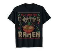 Tout ce Que Je Veux pour Noël, ce sont des Ramen Japonais T-Shirt