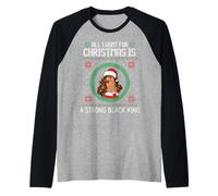 Tout ce Que Je Veux pour Noël, C'est Fort, Un Roi Noir, Filles célibataires Manche Raglan