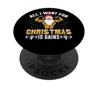 Tout ce Que Je Veux pour Noël, C'est Gagner en Motivation à la Gym PopSockets PopGrip Adhésif