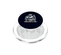 Tout ce Que Je Veux pour Noël, C'est Le WiFi, Une Cabine de Vacances Amusante pour l'hiver PopSockets PopGrip pour MagSafe
