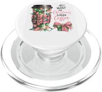 Tout ce Que Je Veux pour Noël, C'est Plus de café PopSockets PopGrip pour MagSafe