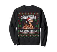 Tout ce Que Je Veux pour Noël, C'est Un boa Constrictor Ugly Xmas Sweatshirt