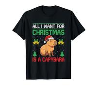Tout ce Que Je Veux pour Noël, C'est Un Pull Moche en Capybara T-Shirt