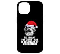Tout CE Que Je Veux pour NOËL Moyens DE Production Karl Marx Fun Meme Coque pour iPhone 14