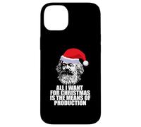 Tout CE Que Je Veux pour NOËL Moyens DE Production Karl Marx Fun Meme Coque pour iPhone 14 Plus