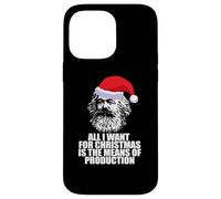 Tout CE Que Je Veux pour NOËL Moyens DE Production Karl Marx Fun Meme Coque pour iPhone 14 Pro Max