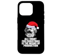 Tout CE Que Je Veux pour NOËL Moyens DE Production Karl Marx Fun Meme Coque pour iPhone 16 Pro